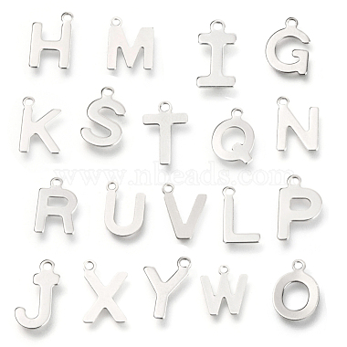 Stainless Steel Color Alphabet 201 Stainless Steel Charms
