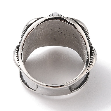 304 Stainless Steel Viking Warrior Ring for Men(RJEW-U005-02AS)-3