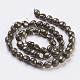 Natural Pyrite Beads Strands(G-F575-01D)-1