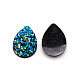 Druzy Resin Cabochons(RESI-WH0026-01G)-1