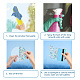16 Sheets 4 Styles Waterproof PVC Colored Laser Stained Window Film Adhesive Static Stickers(DIY-WH0314-063)-3