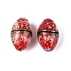 Luminous Handmade Gold Sand Lampwork Beads(FOIL-N035-01B)-1