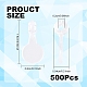 500個のプラスチック接着フラットパッドベイル(KY-YW0002-14)-3