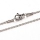 304 Stainless Steel Box Chain Necklaces(NJEW-M124-10P)-1