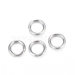 Tarnish Resistant 304 Stainless Steel Open Jump Rings, Saw Cut Round, Stainless Steel Color, 20 Gauge, 7x0.8mm, Inner Diameter: 5.4mm(STAS-D447-12)
