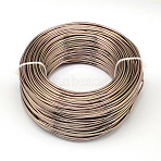 Anodized Aluminum Wire, Bendable Metal Craft Wire, Flexible Craft Wire, for Beading Jewelry Craft Making, Camel, 22 Gauge, 0.6mm, 280m/250g(918.6 Feet/250g)(AW-S001-0.6mm-15)