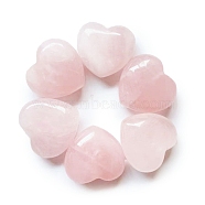 Natural Rose Quartz Healing Stones, Heart Love Stones, Pocket Palm Stones for Reiki Ealancing, 30x30x15mm(PW-WG48905-16)