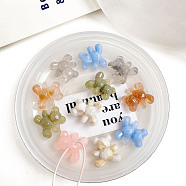 Opaque Acrylic Beads, Bear, Mixed Color, 30.4x32.2x15.4mm, Hole: 4.2mm(X-OACR-H038-25)