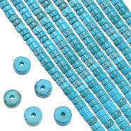 2 Strands Natural Howlite Beads Strands, Dyed & Heated, Heishi Beads, Flat Round/Disc, 4~4.5x2.5mm, Hole: 0.7mm, about 167pcs/strand, 15.43 inch(39.2cm)(G-SC0002-53)