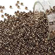 TOHO Round Seed Beads, Japanese Seed Beads, (221) Bronze, 11/0, 2.2mm, Hole: 0.8mm, about 1103pcs/10g(X-SEED-TR11-0221)