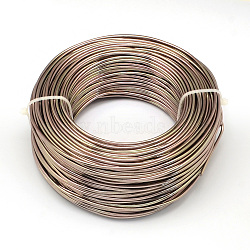 Round Aluminum Wire, Flexible Craft Wire, for Beading Jewelry Doll Craft Making, Camel, 22 Gauge, 0.6mm, 280m/250g(918.6 Feet/250g)(AW-S001-0.6mm-15)