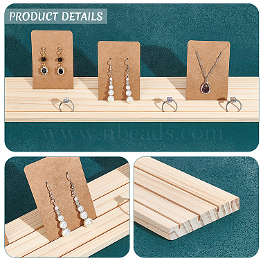 3-Slot Wood Earring Display Cards Stands(ODIS-WH0070-01)-5