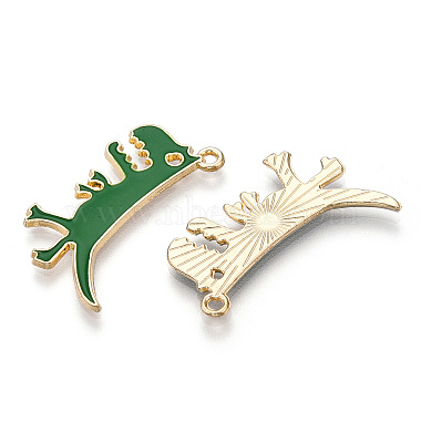 Rack Plating Alloy Enamel Pendants(FIND-Q099-01G-06)-2