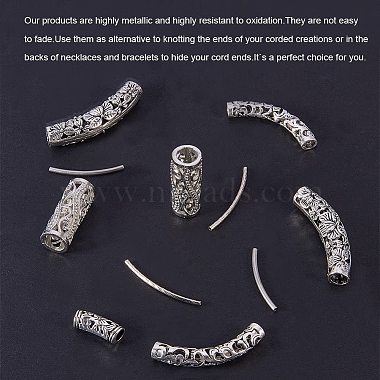 Alloy Tube Beads Hollow Finding Beads(PALLOY-PH0012-41)-4