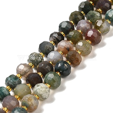 Rondelle Indian Agate Beads