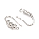 Brass Rhinestone Earring Hooks(KK-C261-01E-P)-2