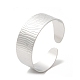 bracelets manchette texturés en acier inoxydable anti-ternissement 304 pour femmes(BJEW-L682-016P)-3