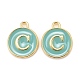 Golden Plated Alloy Enamel Charms(ENAM-S118-05C)-1