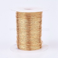 Eco-Friendly Copper Wire, Copper Beading Wire for Jewelry Making, Long-Lasting Plated, Golden, 20 Gauge, 0.8mm(CWIR-K001-01-0.8mm-KCG)