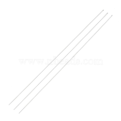 Steel Beading Needles with Hook for Bead Spinner, Curved Needles for Beading Jewelry, Stainless Steel Color, 25.5x0.03cm(TOOL-C009-01A-01)