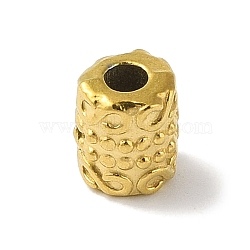 304 Stainless Steel Beads, Column, Golden, 7x6mm, Hole: 2.2mm(STAS-Z058-03G-11)