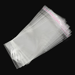 OPP Cellophane Bags, Rectangle, Clear, 15.5x7cm, Hole: 8mm, Unilateral thickness: 0.035mm, Inner measure: 10x7cm
(X-OPC-S014-04)