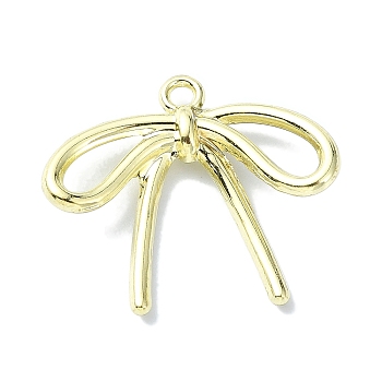 Alloy Pendant, Bowknot, Golden, 20x23x4mm, Hole: 1.5mm