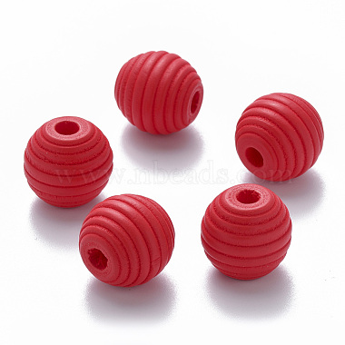 Painted Natural Wood Beehive European Beads(WOOD-Q040-019A-A07)-2