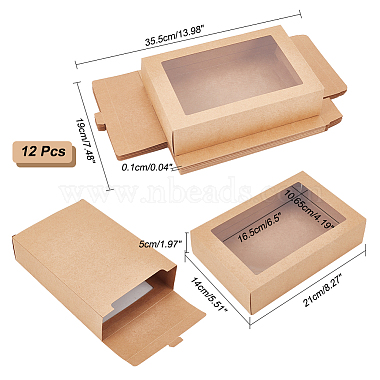 長方形の紙収納ボックス(CON-WH0095-21B)-2