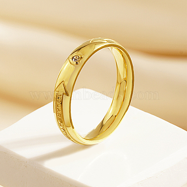 Arrow Pattern Stainless Steel Finger Ring for Women(HA9923-4)-2