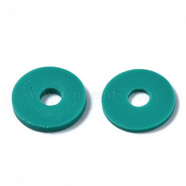 Flat Round Eco-Friendly Handmade Polymer Clay Beads(CLAY-R067-10mm-07)-4