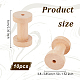 Retro Wood Sewing Cross Stitch Embroidery Thread Storage Bobbins(WOOD-WH0124-66)-2