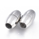 304 Stainless Steel Magnetic Clasps with Glue-in Ends(STAS-D242-33P-B)-1