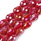 Opaque Solid Color Electroplate Glass Beads Strands(EGLA-N013-P10mm-B07)-1