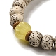 bracelets extensibles en perles synthétiques turquoise(BJEW-B080-07)-3