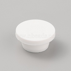 Silicone Hole Plug Waterproof Plug, Snap in Hole Plugs, for Furniture Fencing, White, 29.8x14mm, Inner Diameter: 9.5mm(AJEW-WH0324-83L)