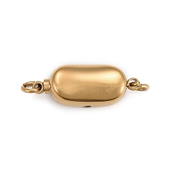 304 Stainless Steel Box Clasps, Golden, 20x8x7mm, Hole: 2.5mm, pin: 1.2mm(STAS-P100-21G)