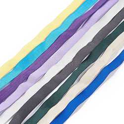 Colored Flat Elastic Rubber Band, Webbing Garment Sewing Accessories, Mixed Color, 20mm(EC-XCP0001-20)