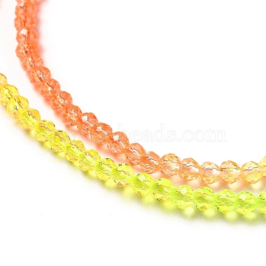 Transparent Gradient Color Glass Beads Strands(GLAA-H021-01B-09)-3