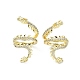Rack Plating Brass Micro Pave Cubic Zirconia Cuff Earring(EJEW-C086-16G)-1