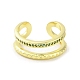 Real 18K Gold Plated Brass Micro Pave Cubic Zirconia Open Cuff Rings(RJEW-M170-06G-02)-2