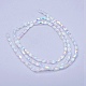 Chapelets de perles en verre transparent électrolytique(EGLA-E046-C01)-2