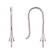 Rhodium Plated 925 Sterling Silver Earring Hooks(STER-I016-101P)-4