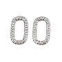 Stainless Steel Color Oval 304 Stainless Steel Linking Rings(STAS-N095-149)
