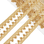 1Pc Polyester Ribbon, 3pcs screw, Clothing Ornament, Curtain Decoration, Pale Goldenrod, 1 inch(25mm), about 18.00 Yards(16.46m)/pc(OCOR-CY0001-03D)