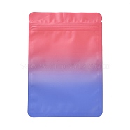 Two Tone Rectangle Plastic Zip Lock Gift Bags, Resealable Bags, Cornflower Blue, 15x10.5x0.1cm, Unilateral Thickness: 2.9 Mil(0.075mm)(OPP-B006-01A-03)