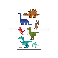 Anmial Theme Removable Temporary Water Proof Tattoos Paper Stickers, Dinosaur Pattern, 10.5x6cm(ANIM-PW0004-02B)