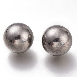 304 Stainless Steel Beads, No Hole/Undrilled, Solid Round, Stainless Steel Color, 12mm(STAS-H108-03H-P)