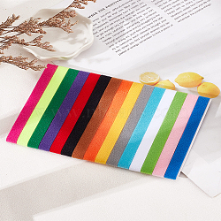 1Set Polyester Identification Puppy ID Collars, ID Bands for Dog Kitten Newborn Pet, Mixed Color, 351x10x2mm, about 15pcs/set(AJEW-LP0001-53)