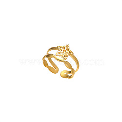 Stainless Steel Open Cuff Finger Rings(WM9270-5)